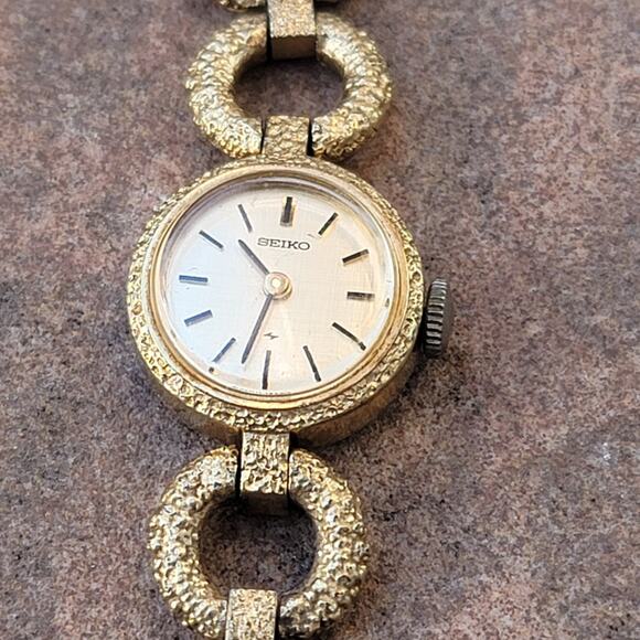 Vtg Seiko Gold Tone Automatic Wind-up Watch - Picture 6 of 11